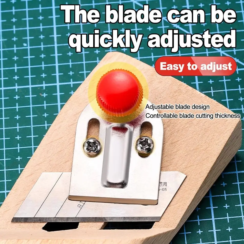 V-shaped Woodworking Chamfer Planer 45° Durable Wood Structure Manual Chamfering Tool Adjustable Angled Inverted Edge