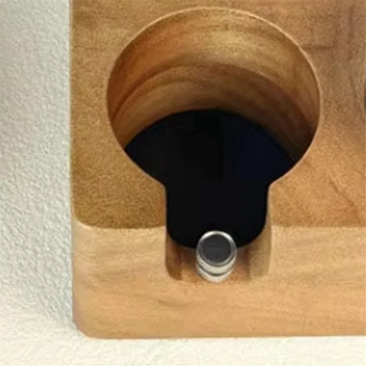 【flash-off-】-{support-de-presse-a-expresso-a-6-trous-filtre-anneau-de-dosage-base-de-presse-a-cafe-en-bois-support-de-tampon-de-presse-a-cafe-adapte-a-58-mm