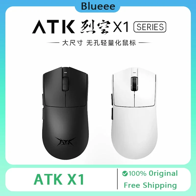 

ATK Blazing Sky X1 Wireless Mouse PAW3950 Sensor Nordic 52840 Chip 8K Lightweight FPS Non-porous Gaming Mouse Office Accessory