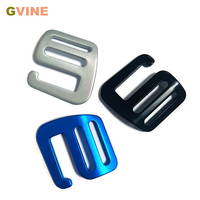 2pcs Aluminum G Hook Ladder Slide Buckle Belt Backpack Strap Adjuster Webbing Accessories 20mm 25mm 32mm 38mm 50mm
