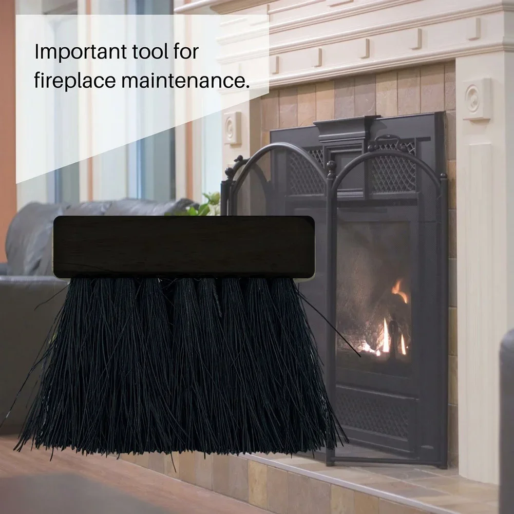 Fireside Brush Fireplace Brush Wooden 1Pc Brush Fire Fireplace Hair Length 8cm Handle Handle11*3.3*1.3cm Hearth