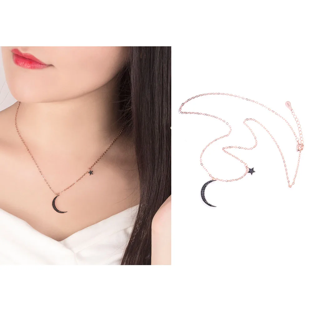 

Exquisite Jewelry Star and Moon Clavicle Chain Pendant Necklace