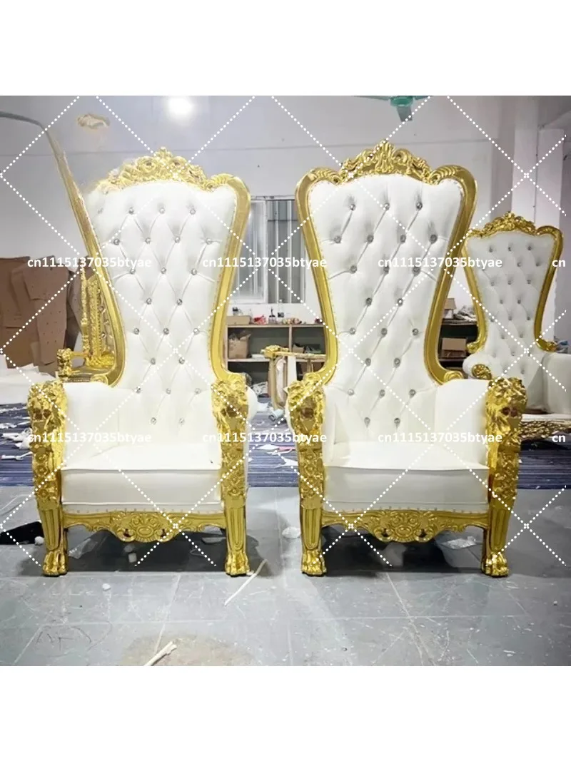High Back Fashion Sofa Home Luxury Elegance King Throne Chair Wedding Armchair
