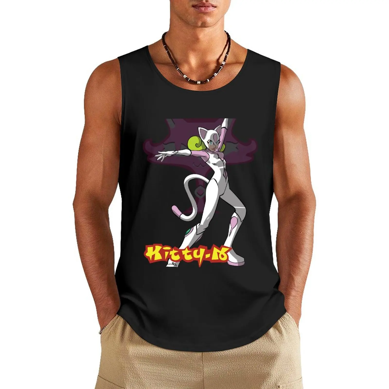 Kitty-n Bust a Groove Tank Top Man sleeveless shirt Japanese t-shirt