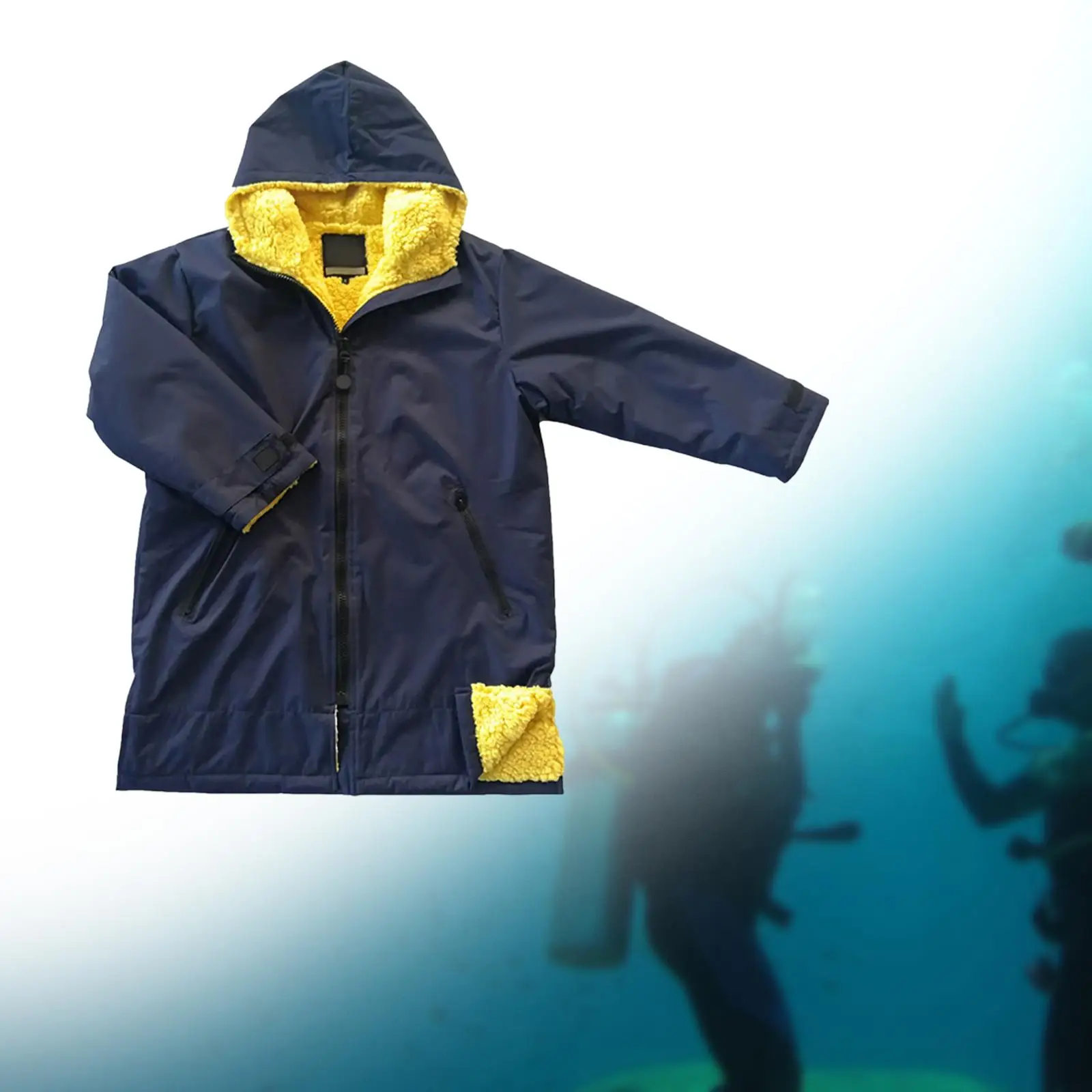 

Kids Changing Robe Jacket Cloak Poncho with Inner Pockets Surf Swim Parka