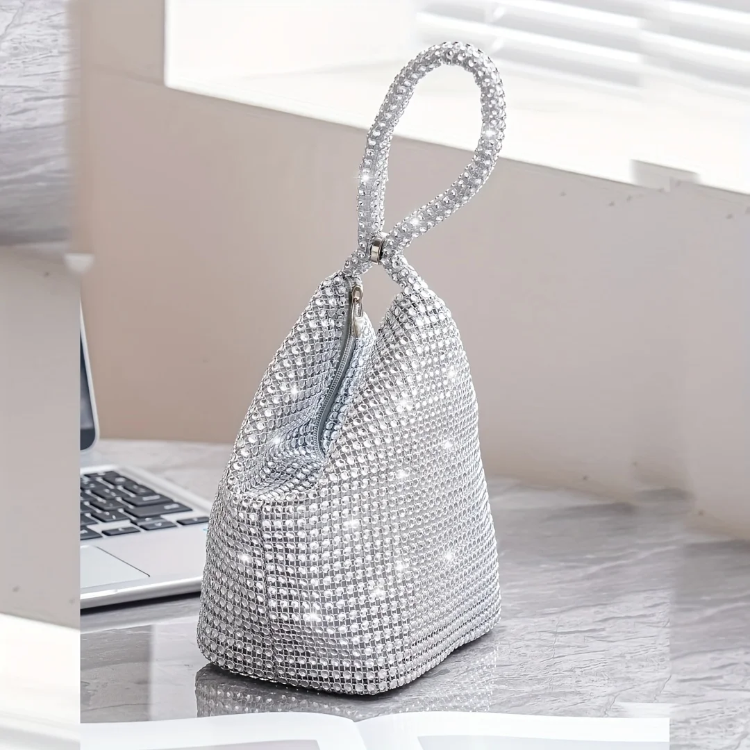 

Evening Bag, Glitter Prom Purse, Triangle Designer Clutch Bag For Party Wedding Best Gifts for Carnaval