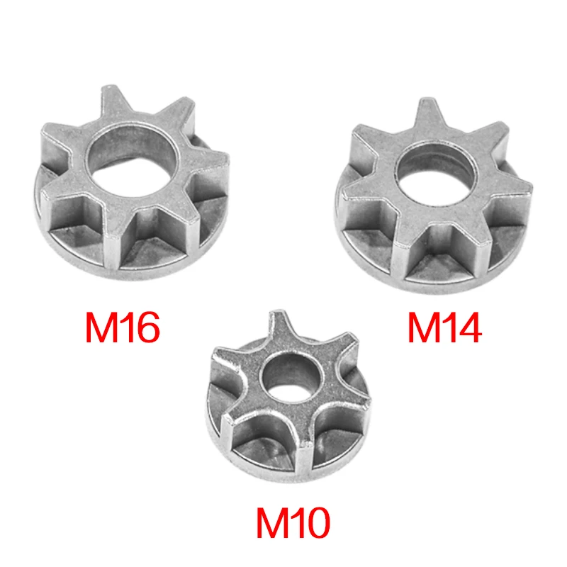 M10/M14/M16 ingranaggio motosega per 100/115/125/150/180 smerigliatrice angolare sostituzione ingranaggio sega pignone ruota catena motosega strumento