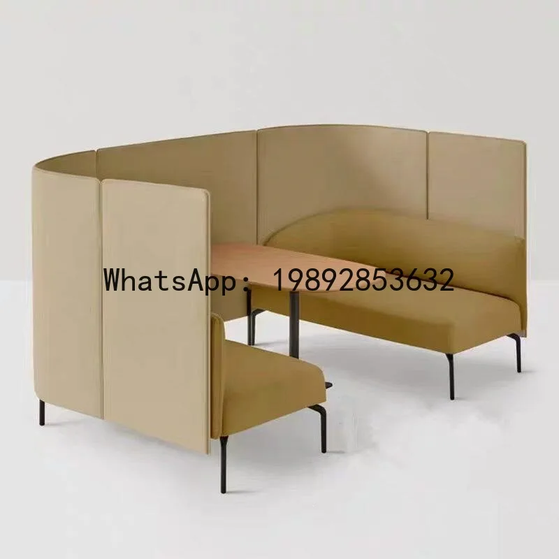 X-20  office reception negotiation enclosure semi-enclosed high screen surrounded sofa library face-to-face booth sofa