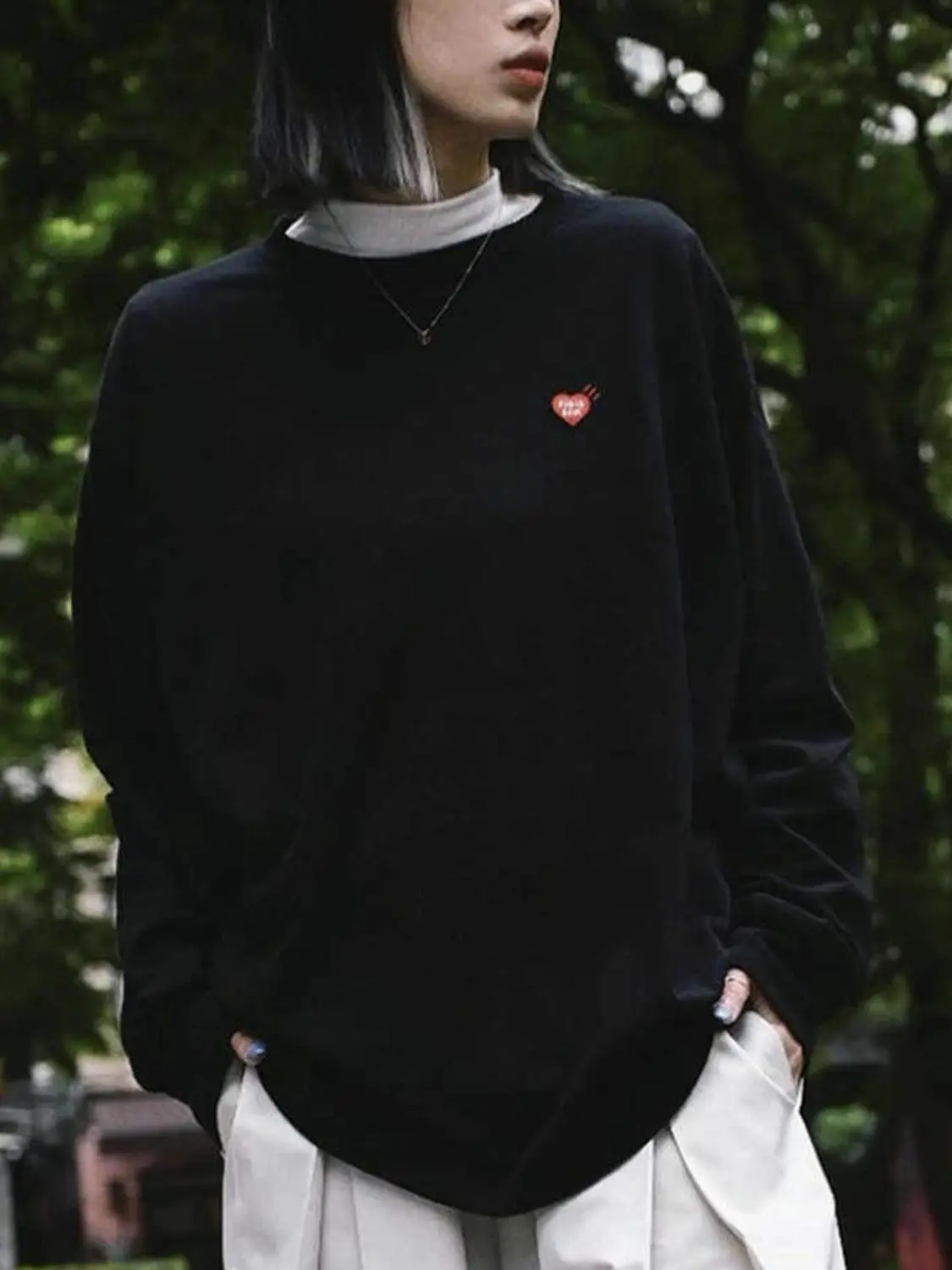 2026 Unisex HUMAN MADE Japanese Retro Long Sleeve T-Shirt 100% Cotton Tiger Print Loose Fit Casual Tee Streetwear Top
