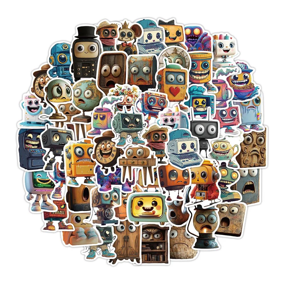 50 STKS Retro Kleine Gereedschapsstickers Computer Handboeken DIY Mobiele Skateboarden Gitaar Stickers Stickers