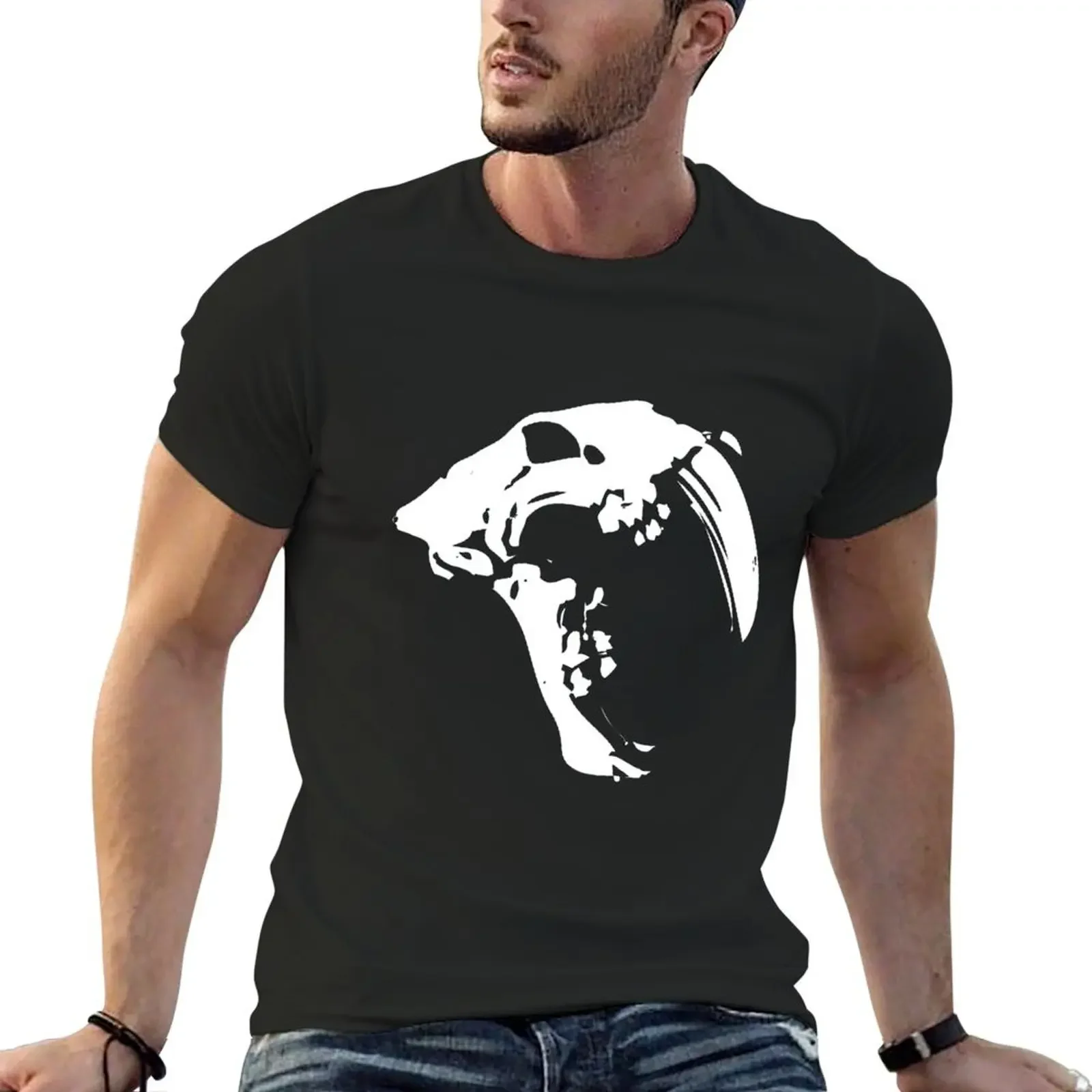 

SaberTooth T-Shirt Aesthetic clothing cotton graphic tees quick drying vintage clothes oversized t shirt men