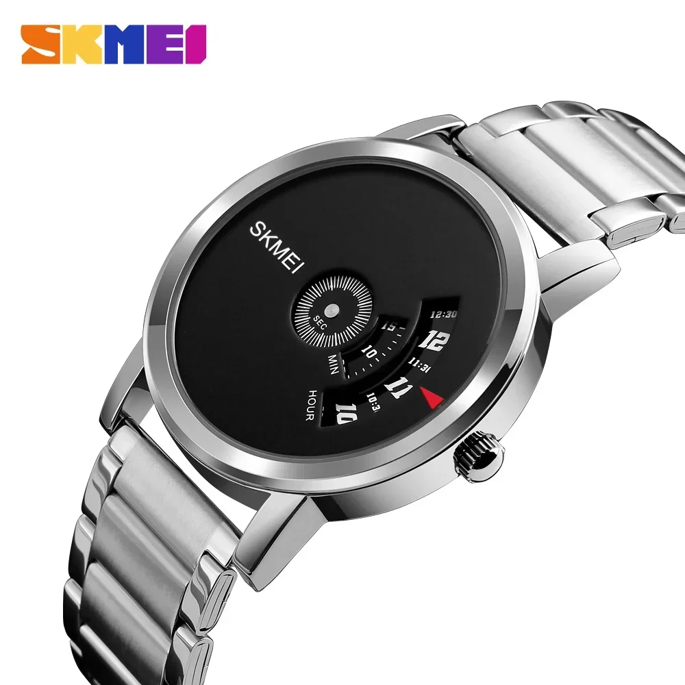 Skmei Top Luxury Brand Wristwatches Male Clock Relogio Masculino Men\'s Quartz Watch Waterproof Full Steel Fashion Watches 1260