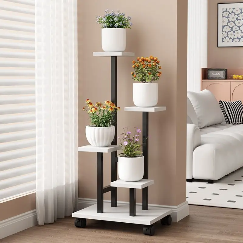 Plant Stand Stand For Flowers Wooden Storage Shelf 3/4 Tier Flower Shelf Planter Rack Indoor Display Stand Multiple Flower Pot