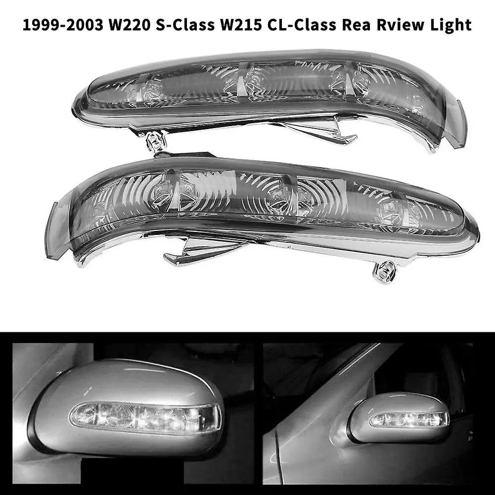 Pair Rear View Side Mirror Lamp For Benz S/cl Class W220 W215