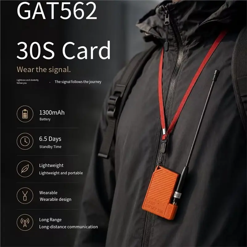 GAT562 30S Meshtastic Lora Card Tracker Meshtastic With Antenna Magnetic IP65 Rating Meshtastic NRF52840 Device 868MHZ