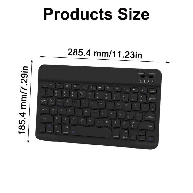 For SAM-SUNG Tab S9FE 11inch Keyboard Case Protective Stand Cover Case with Bluetooth-compatible Keyboard for 11inch Tablet