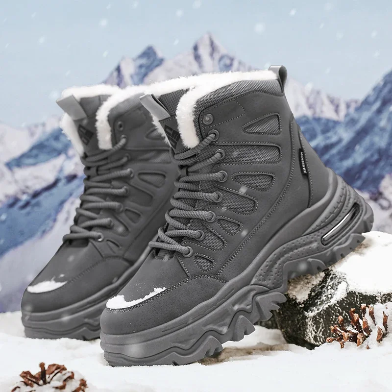 Classic Men Ankle Boots Mens Desert Casua Boots Outdoor Waterproof New Men Hiking Non-Slip Hard-Wearing Boots Work Safety Shoes image 2