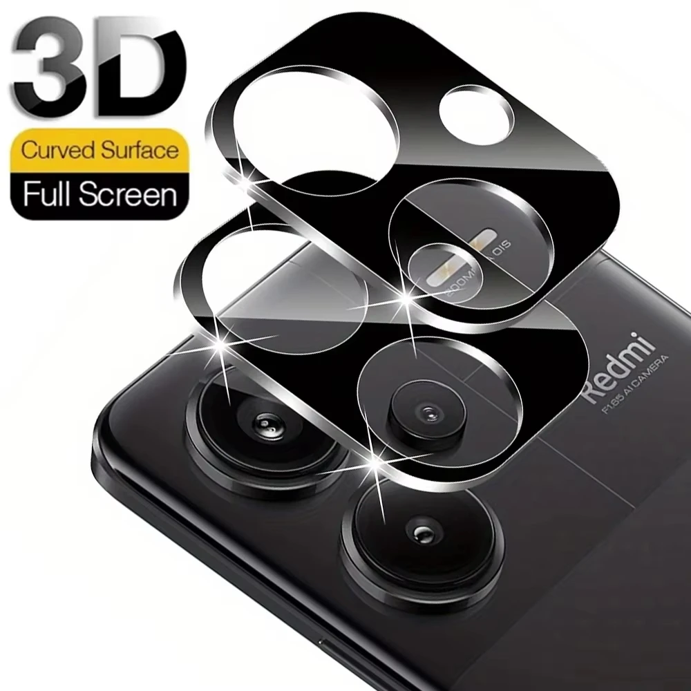 2PCS Camera Lens Protector For Xiaomi Redmi Note Pro 14 12 13 11 9 10 14C 13C 9C NFC 9T 13T Lens Glass Film Poco M4 Pro 5G M3 F3