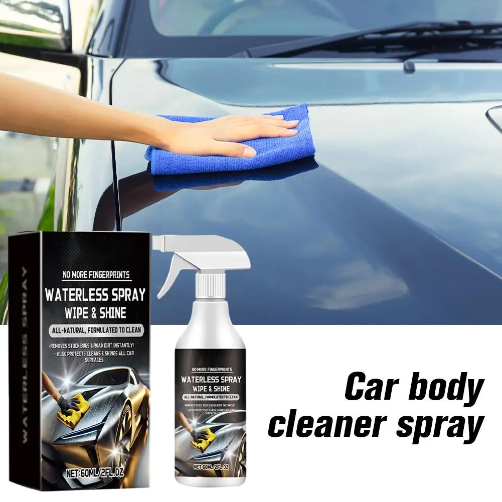 Car Surface Cleaner Spray No Rinse Formula Quick Streak Free Cleaning Easy Wipe Off Fingerprint Bird Dropping Remover Paint Safe