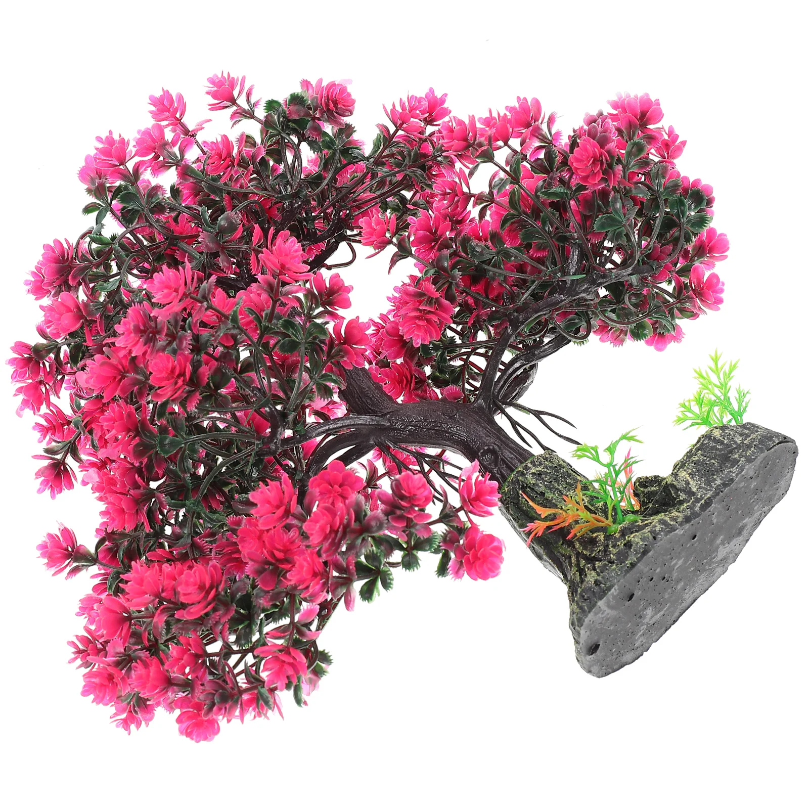 

Simulated Water Grass Rockery Artificial Plants Fish Tank Trees Red Landscaping Decor Aquarium Resin Driftwood Pet Supplies