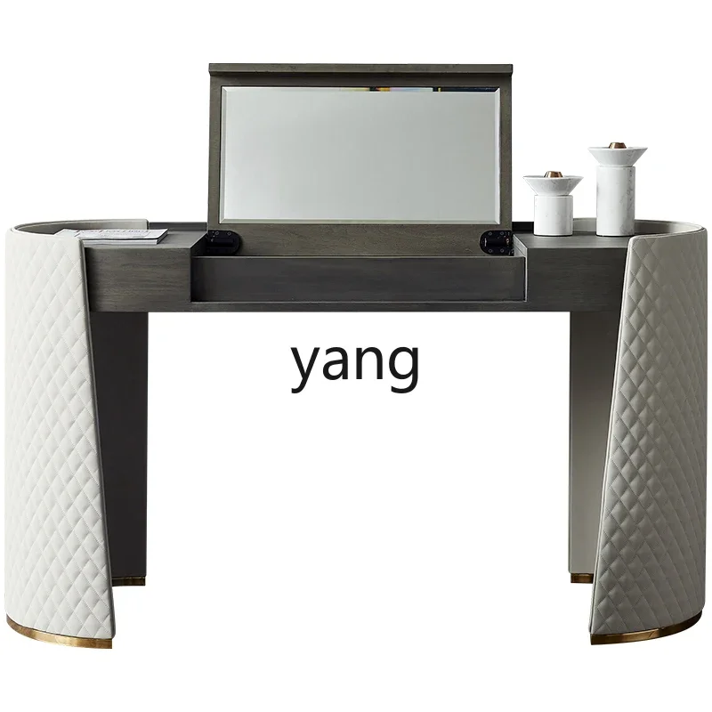 LH  Light Luxury Dresser Flip Type Makeup Table with Mirror