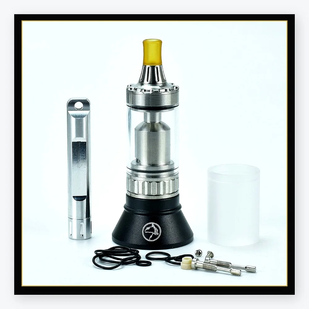 Spica Pro Style 22mm MTL RTA Atomizer - Wolfcoovape Inspired Single Coil 3ml Rebuildable Vape Tank (No Logo)