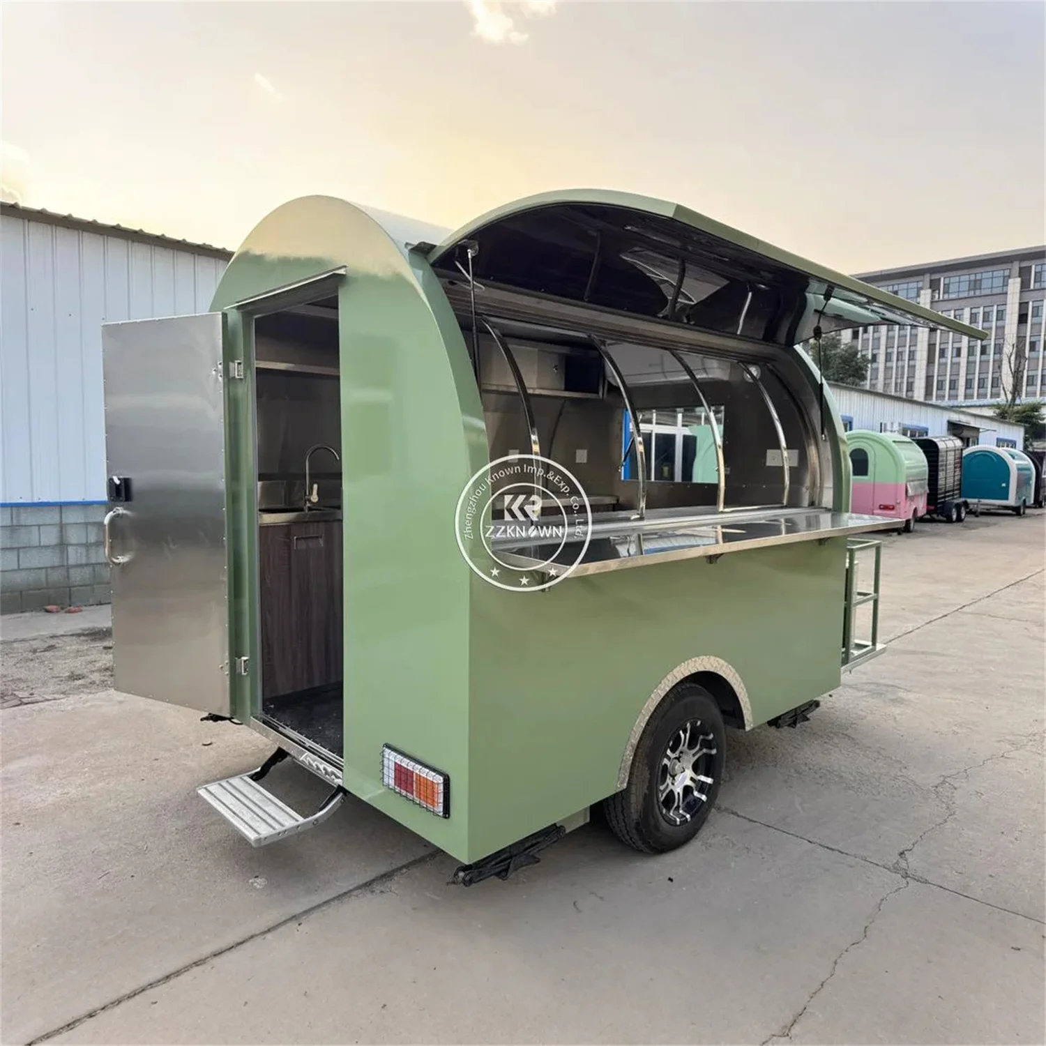 

Outdoor Street Mobile Hot Dog BBQ Hot Dog Pizza Customized Vintage Hamburger Snack Food Truck Trailer With Full Kitchen