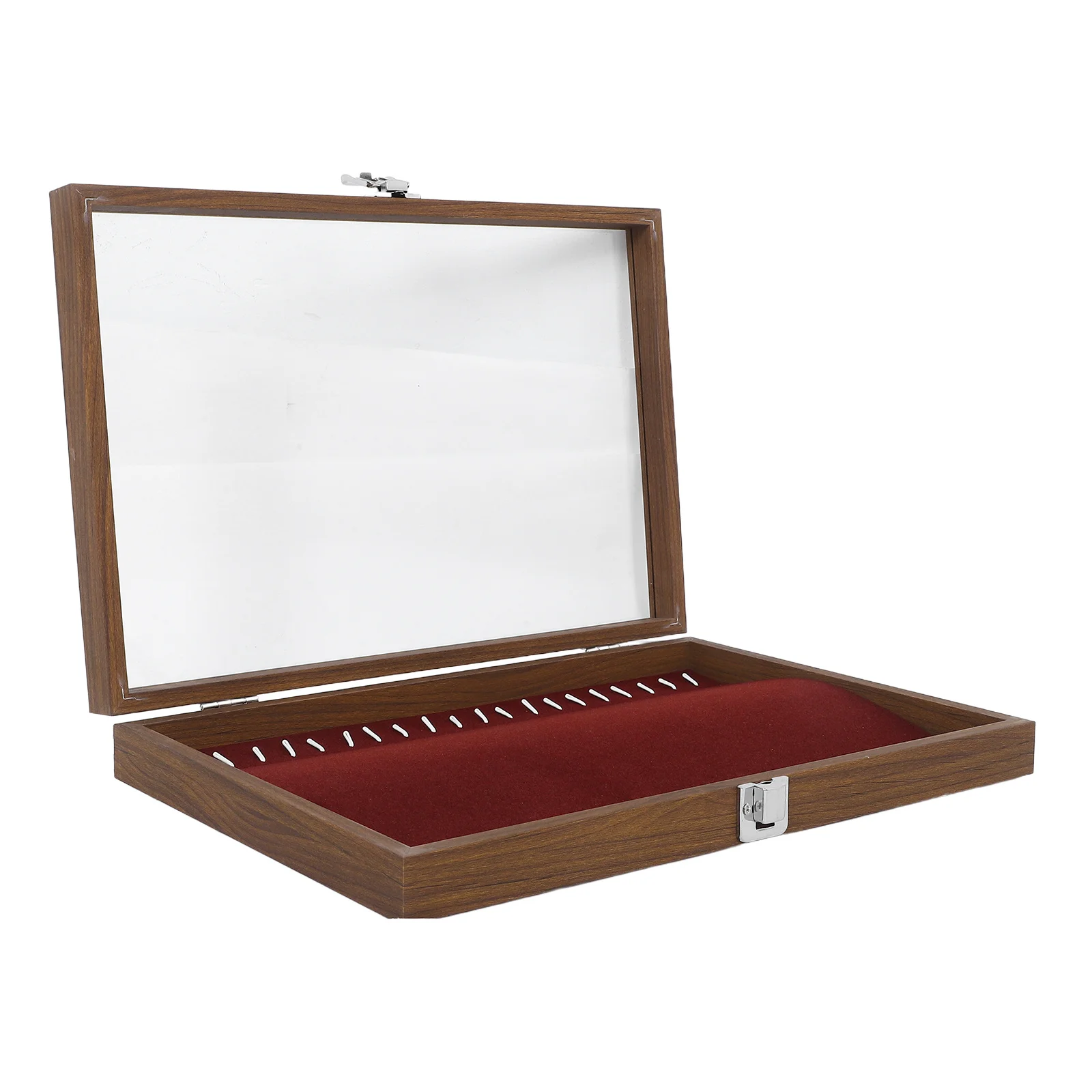 

Necklace Storage Box Lined Jewelry Organizer Transparent Lid Compact Travel Case For Necklaces Bracelets Earrings Jewelry