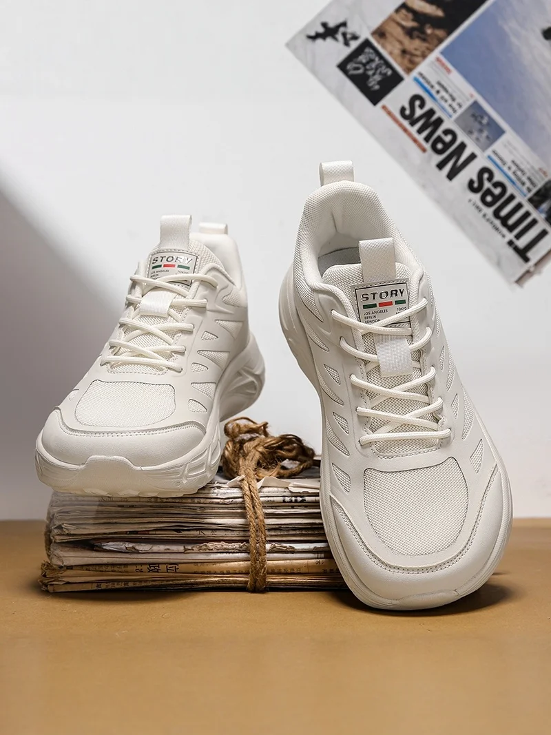 Men's Waterproof Anti-Slip Casual Wide Fit Shoes Outdoor Sports Big Size Wide Lasted Shoes Trendy  Technology Mesh Inner