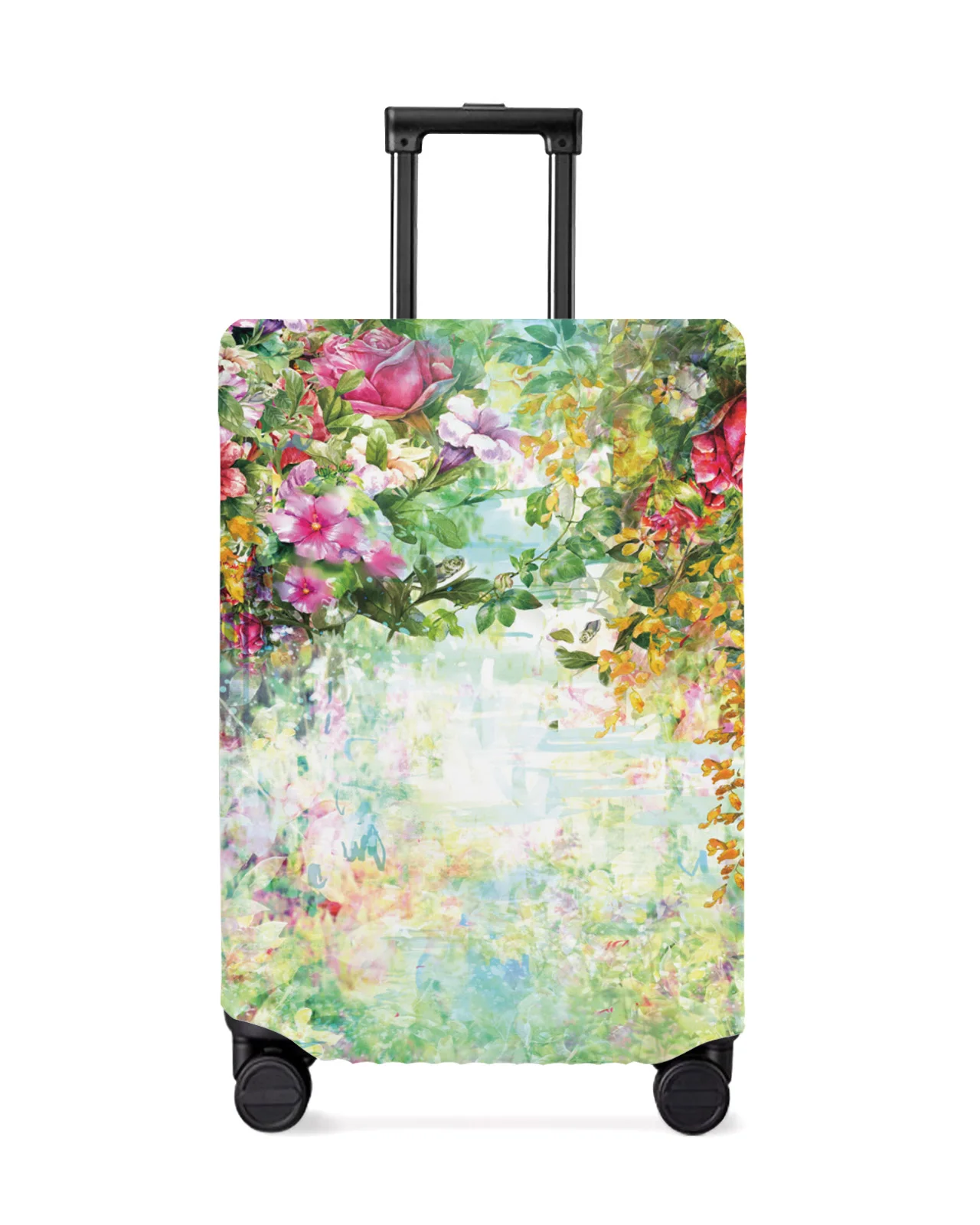 Spring Flowers Bloom Travel Luggage Cover Elastic Baggage Cover For 18-32 Inch Suitcase Case Dust Cover Travel Accessories