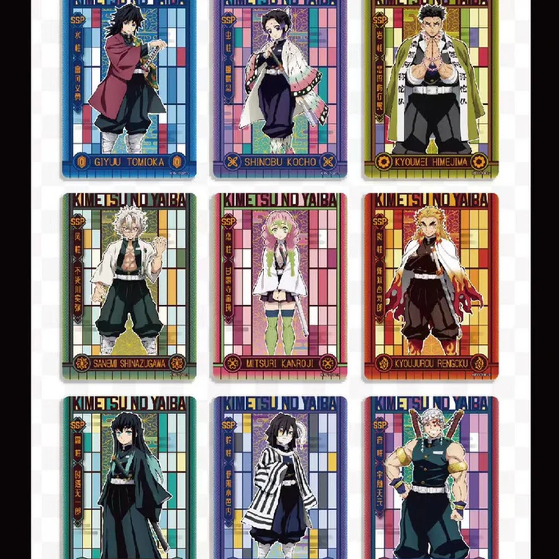 Card.Fun Demon Slayer Card New Deluxe Edition Thickened Card Tanjirou Nezuko Kanroji Anime Collection Cards Toys Kids Gifts