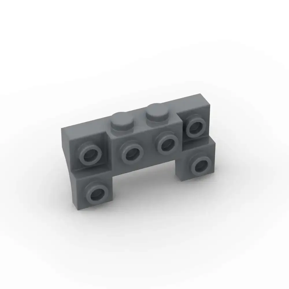 MOC 10개 부품 브릭 14520 수정된 2x4-1x4 2개의 홈이 있는 스터드 빌딩 블록 세트 얇은 측면 입자 장난감 생일 어린이 선물