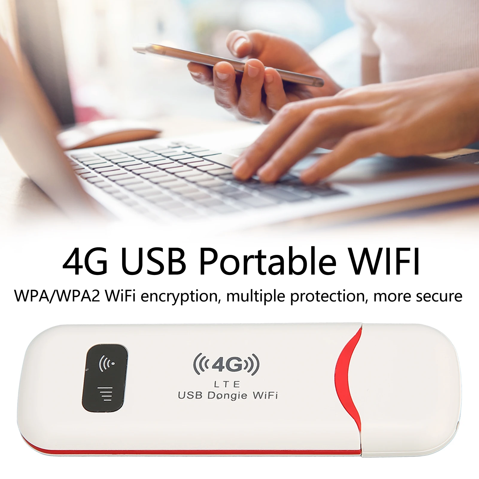 Portable WIFI Support 10 Users High Speed Stable Signal WPA WPA2 Encryption White WiFi Router for Home Travelling Office