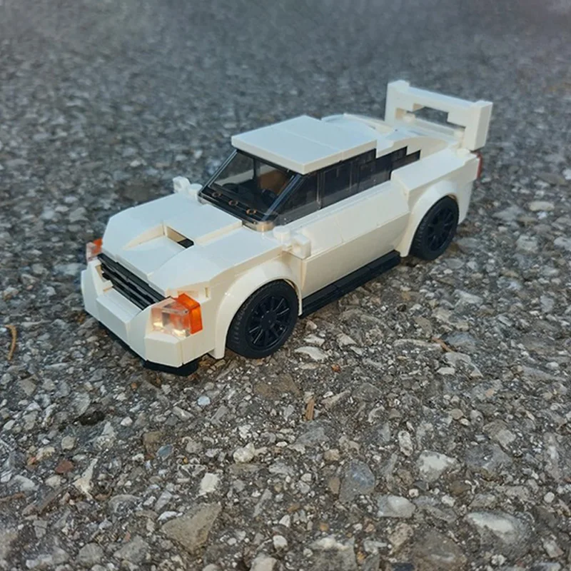 City Car Model MOC Building Bricks High-Performance Sports Sedan Modular Technology Children Holiday Gifts Assemble Toys Suit