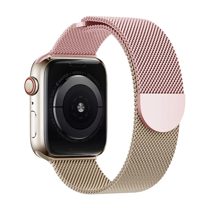 حلقة ميلانيزية لساعة أبل ، سوار الترا ، أساور معدنية لسلسلة iWatch SE 9 8 7 6 5 4 3 ، 49 من 45 إلى 44 من 41: 41