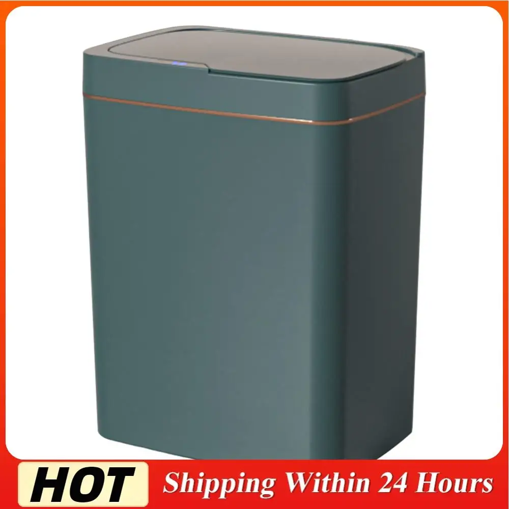 

15/18л автоматический мусорный бак водонепроницаемый интеллектуальный бесконтактный мусорный бак тихий автоматический датчик движения мусорный бак для туалета в ванной комнате