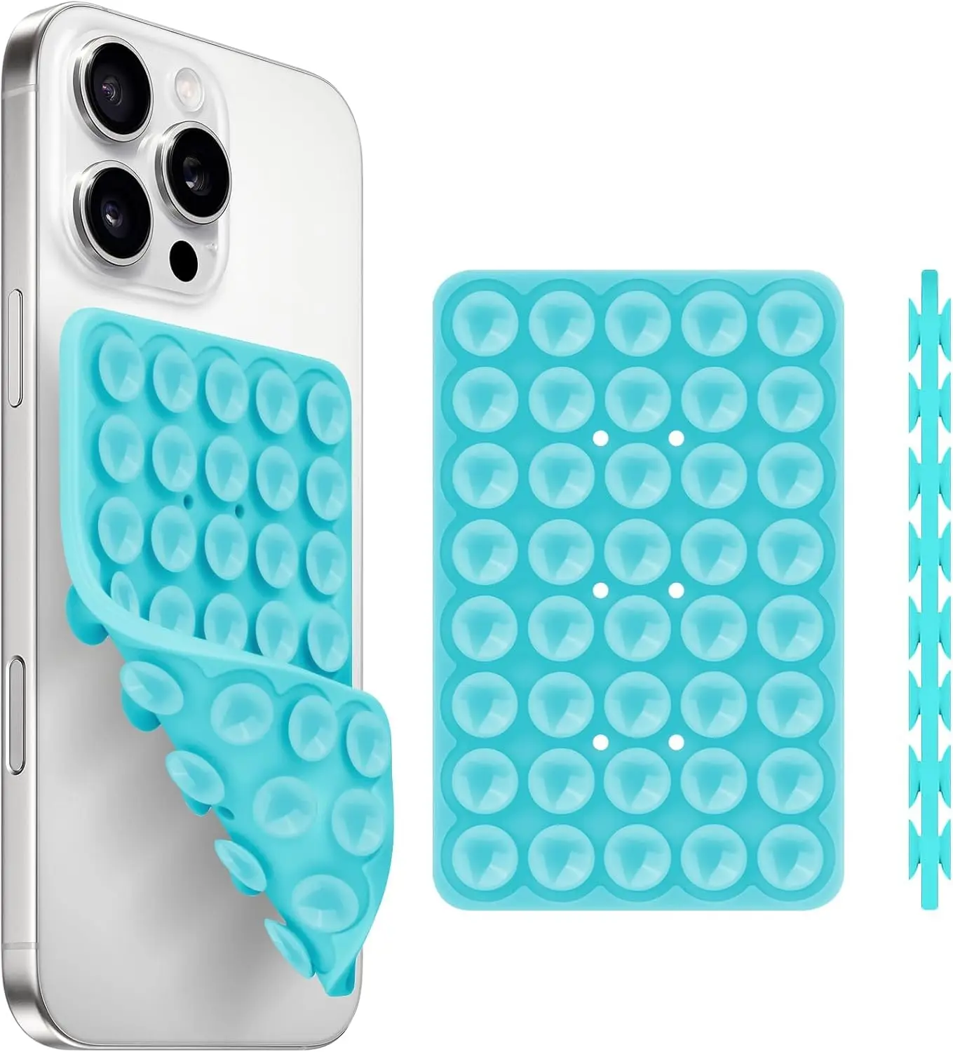 Hands-Free Strong Grip Holder for Selfies and Videos,Silicon Sticky Phone Grip with Higher Suction Power