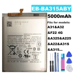 For Samsung A31 A32 A22 A31S F22 A325 A225 EB-BA315ABY original battery, mobile phone battery replacement repair parts, free too