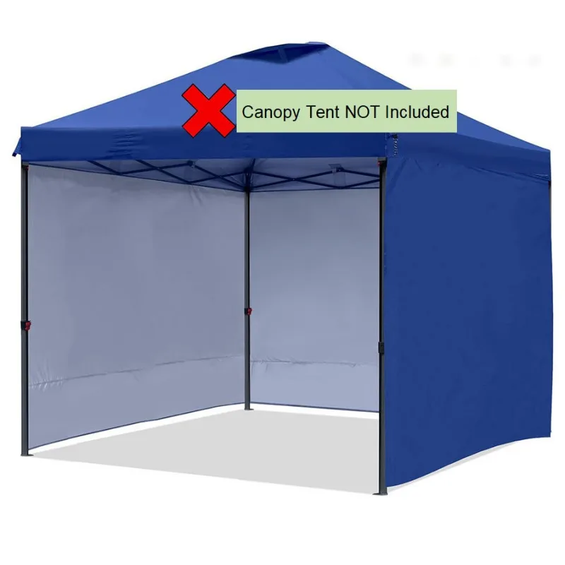 

Oxford Cloth Fence Zipper Closure Sunshade Fence Strip Without Top Three Slice Tent Side Windproof and UV Resistant