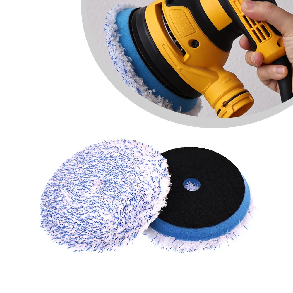 Microfiber Car Buffing Pads Designed for Strong Attachment and Safe Paint Treatment for Polishing Waxing and Cleaning