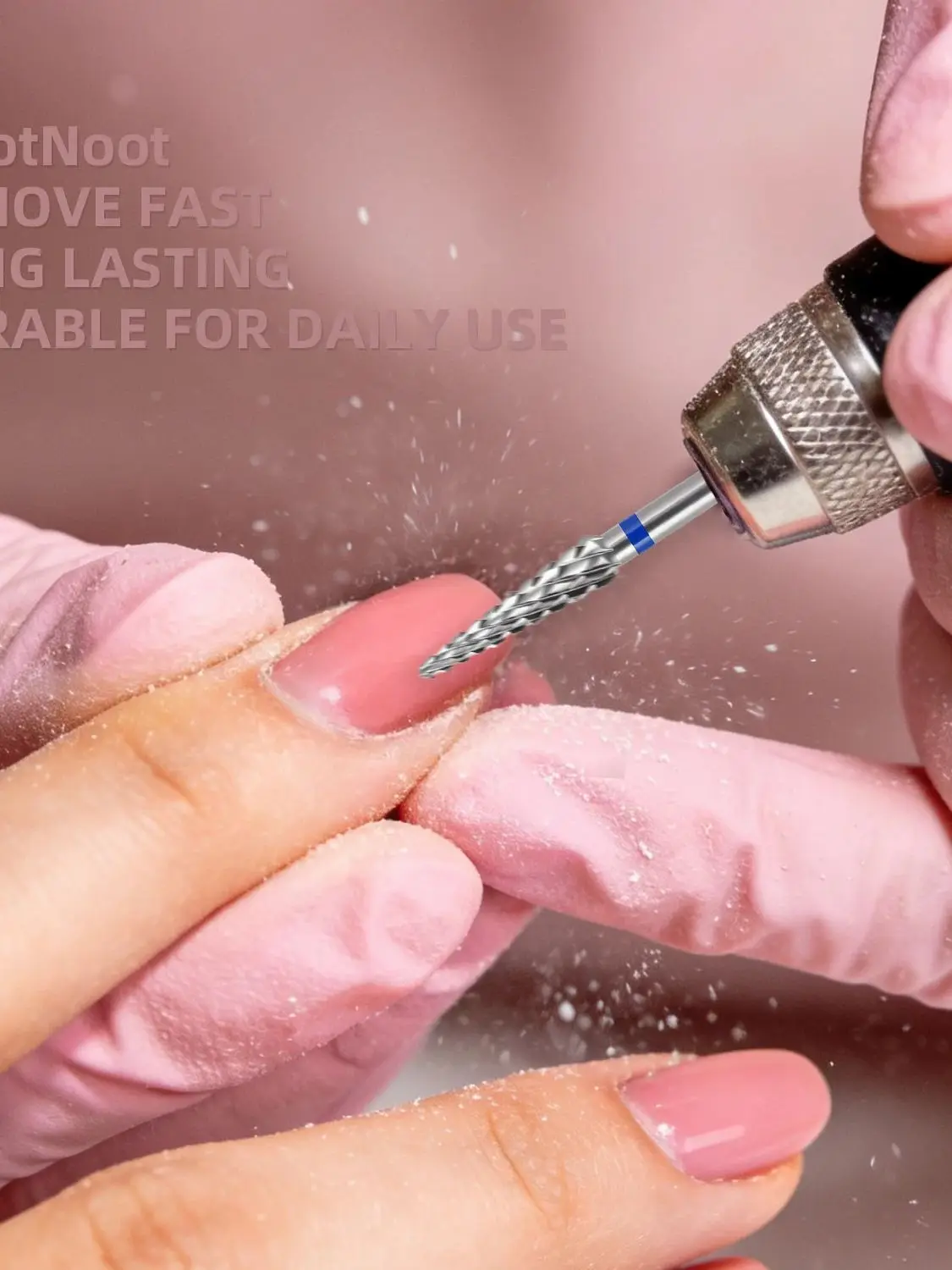 NotNoot 1er-Pack Hartmetall-Nagelhautfräser - 3/32 Zoll mittelgroße Kegelform für effiziente Gel-Entfernung - Ideal für elektrische Nagelbohrer – Detail 2