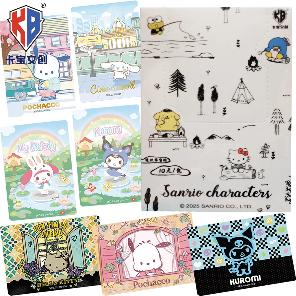 

Genuine KABAO Sanrio Collection Cards Anime Cartoon Stars Exclusive Retro Premium Texture Character Cards Surprise Gift for Kid