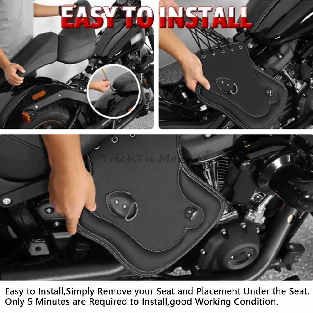 Universal Motorcycle PU Leather Heat Shield Deflectors For Harley Street Glide 883 1200 Dyna Yamaha Honda Indian New Accessories