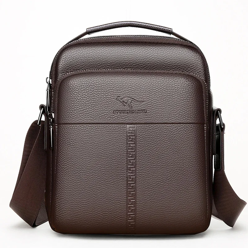 

Brand Men Shoulder Bag for 9.7" ipad PU Leather Flaps 's Crossbody s Business Flap Male Solid Messenger Travel