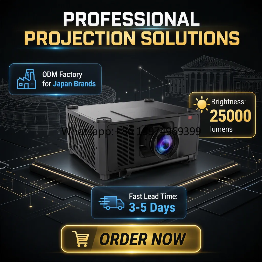 25,000 Ansi Lumens Professional Advanced LCD Laser Installation Projector, Japan Technology the Same As International Brands