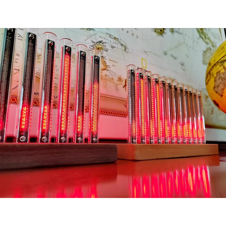 Upgraded Version L12-Bit RGB Pickup Level Light LED Display Sound Level Meter Music Indicator Desktop Light