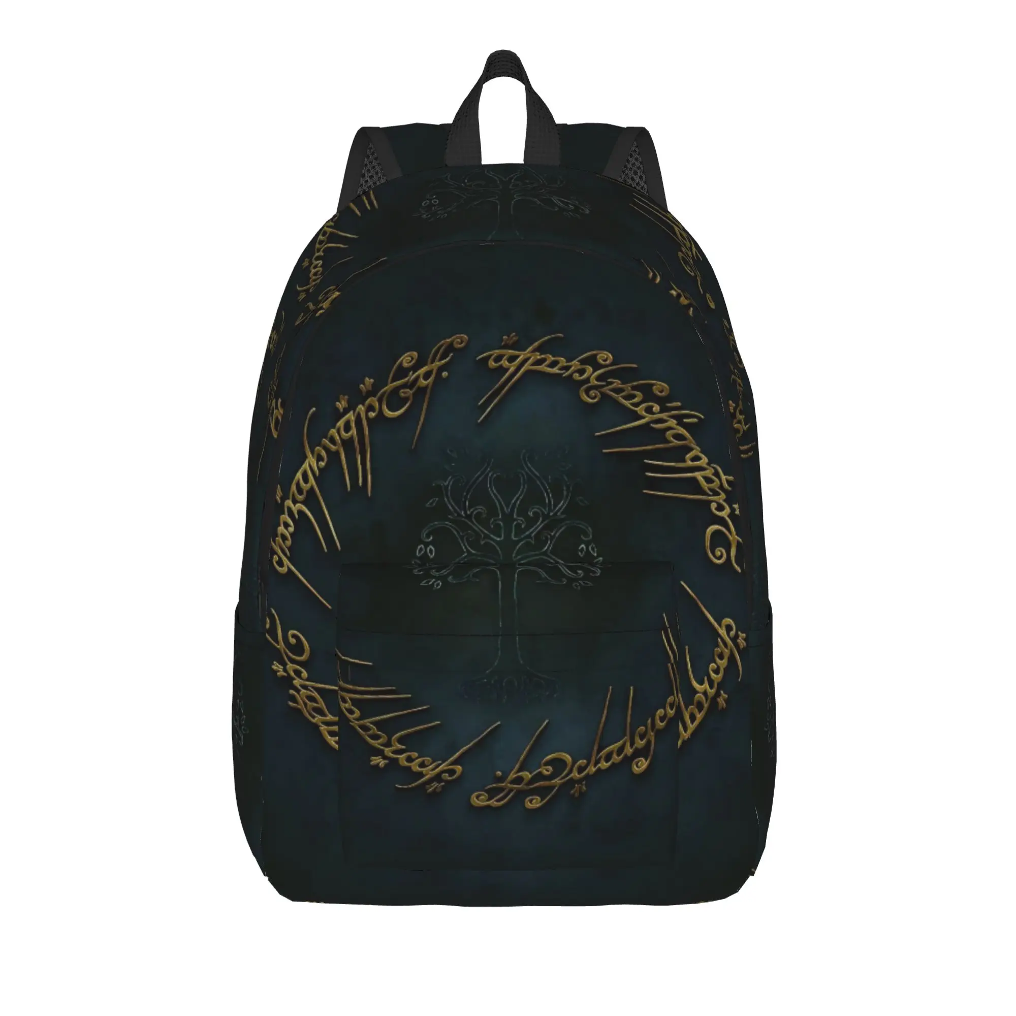 L-Lords Of The R-Rings Middle Earth (9) Backpack  Women Men Polyester Hiking Backpacks Breathable Fun School Bags Rucksack