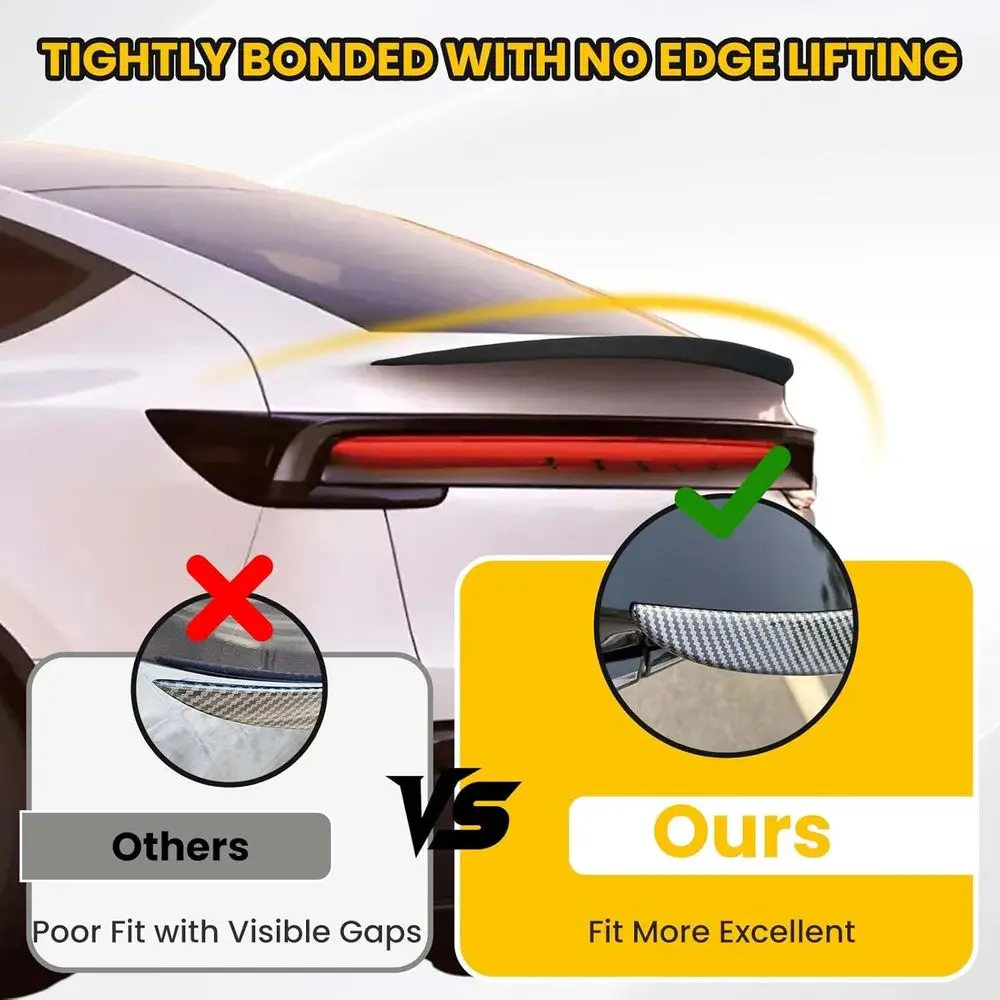 2025 2026 Tesla Model Y Juniper Rear Spoiler Wing, Rear Trunk Lip Spoiler Sporty Appearance (Matte Black)