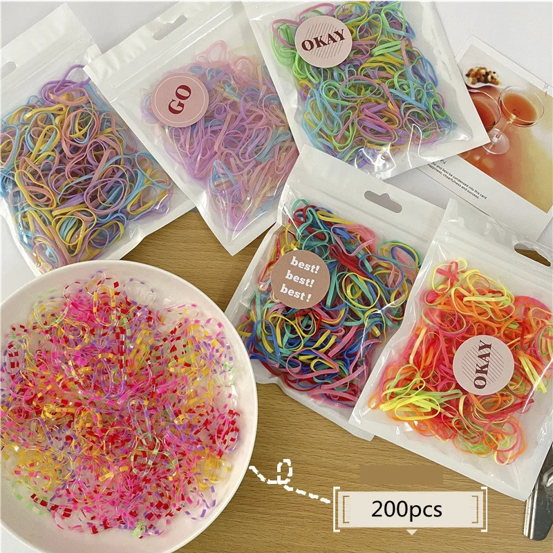 

200PCS Set Pet Grooming Rubber Band Dog Headwear Dog Teddy York Rubber Band Pets Acessorios Hair Accessories