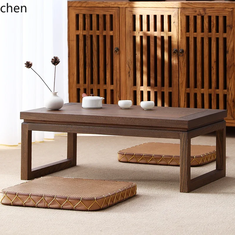DSATea Table Solid Wood Bay Window Small Table Home Coffee Table Floor